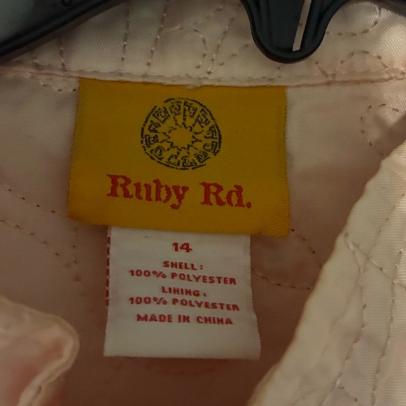 Ruby Rd. Light Pink Quilted Bomber Jacket - Picture 2 of 6